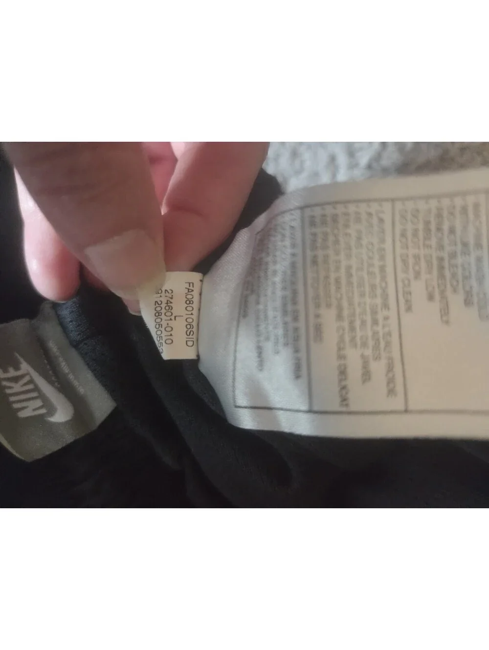 Vintage Y2K Nike Boys Track Pants Black White Side Stripe Youth Large